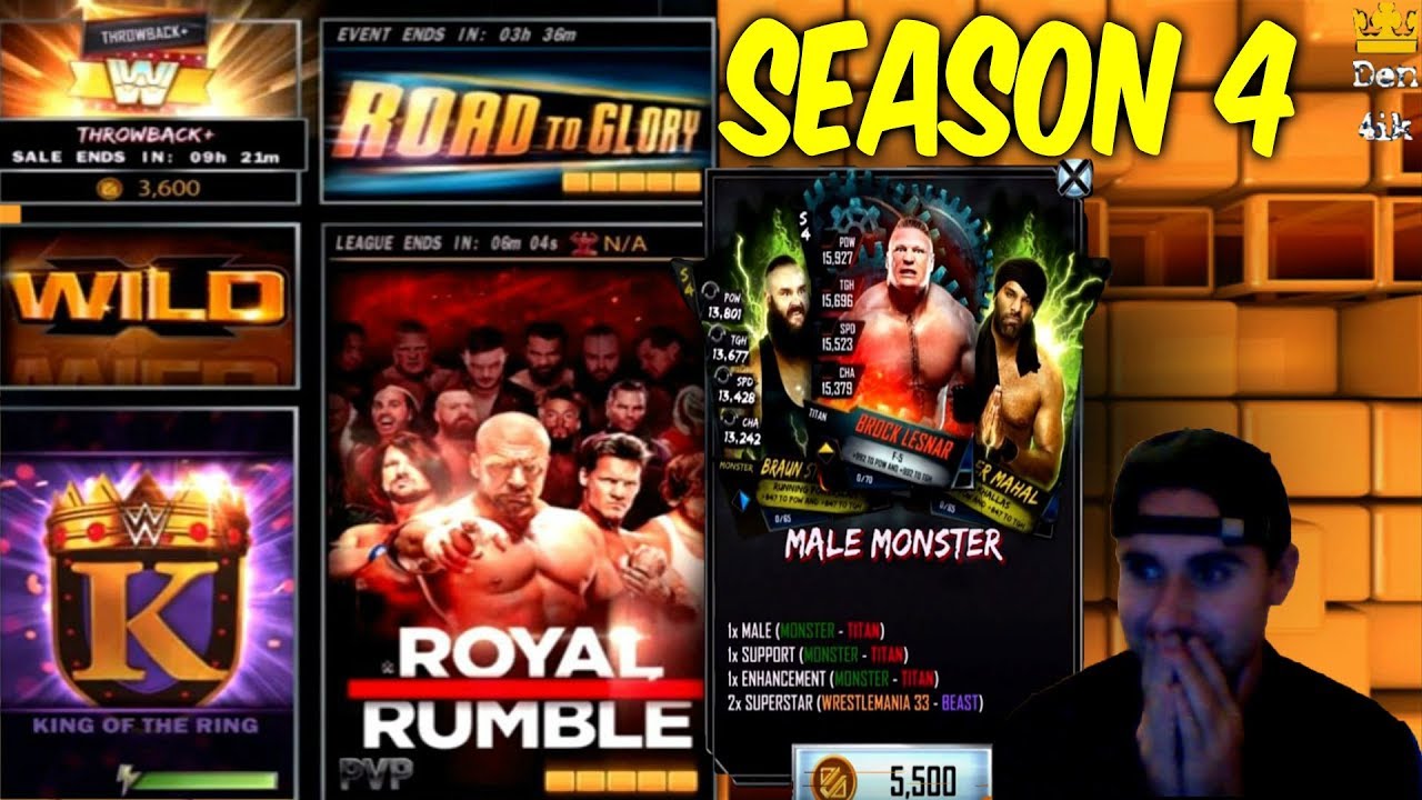 WWE SUPERCARD! Pro KANE( Season 4 information)  |Team RD| На русском