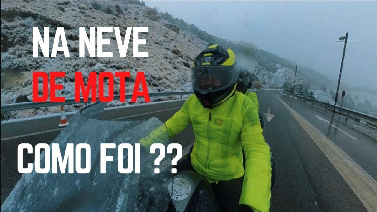 Frozen Trails: Battling Fog and Snow on Two Wheels