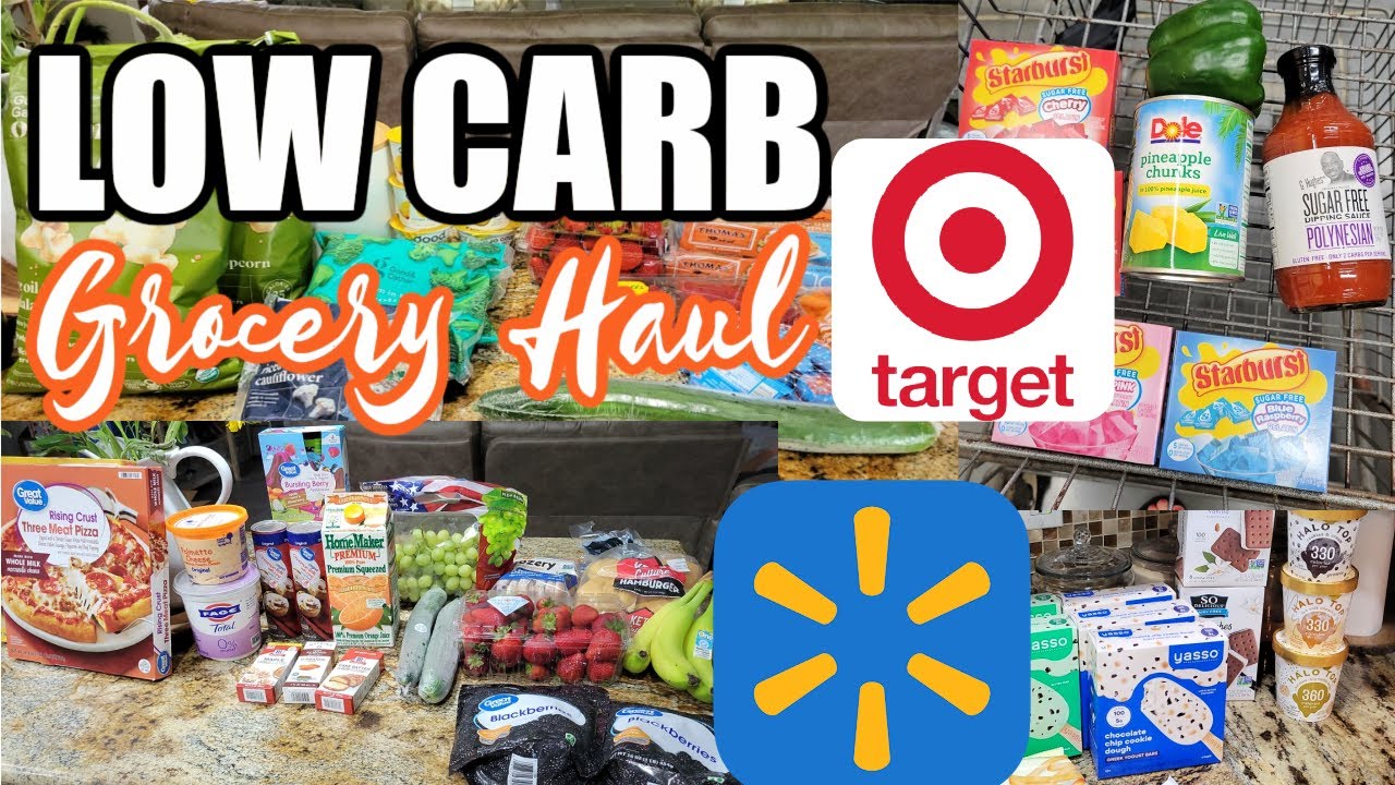 LOW CARB TARGET & WALMART HAUL | NICOLE BURGESS GROCERY HAUL | NICOLE BURGESS WEIGHT LOSS