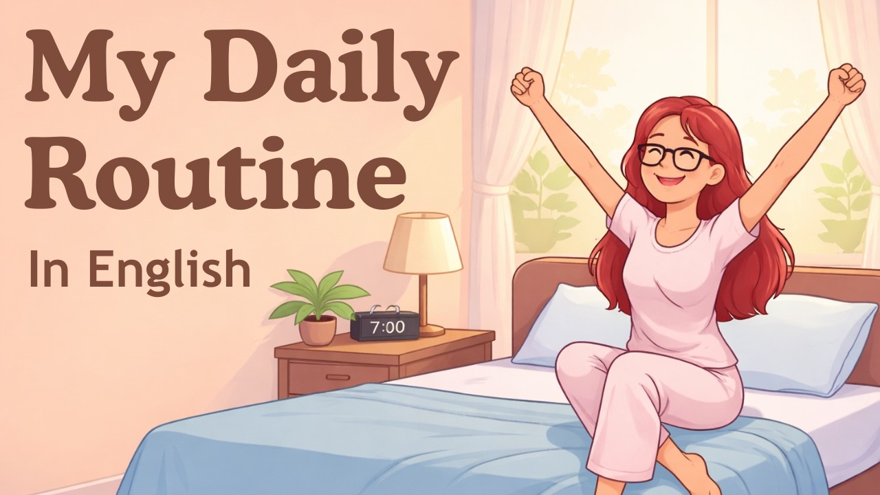 Talk About Your Daily Routine in English -  Daily Life |  English Listening Practice Podcast