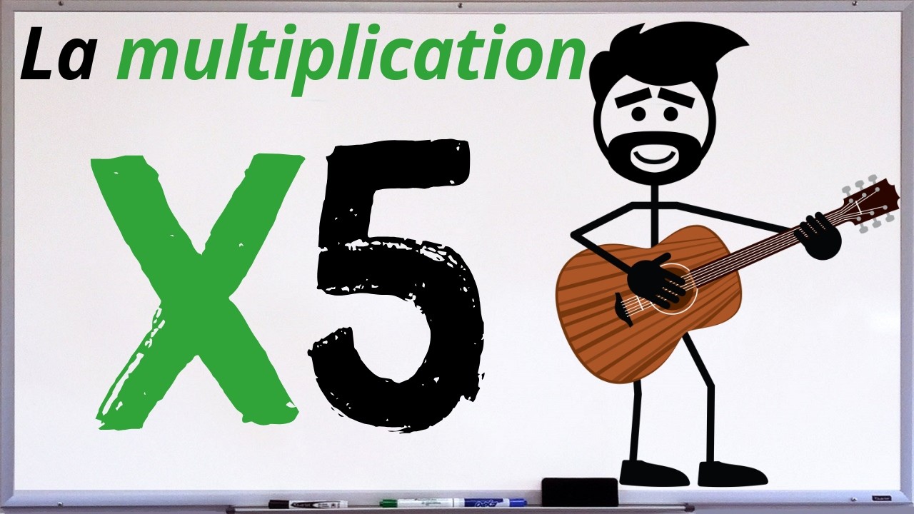 La table de 5 en chanson | Un prof et sa guitare