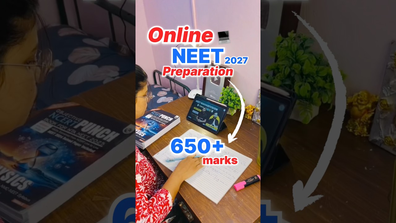 🔥How to Score 650+ in NEET 2027 with Online Preparation⁉️🤔 #neet #shorts