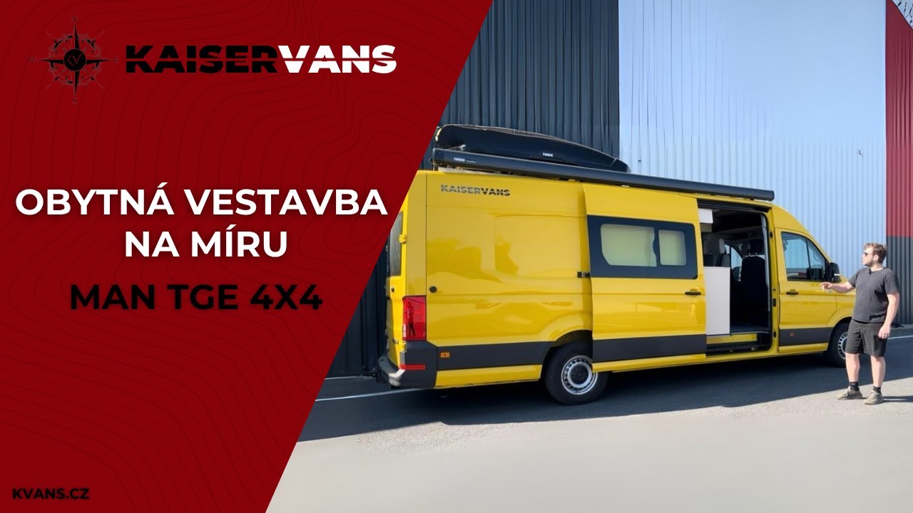 MAN TGE 4x4 | OBYTNÁ VESTAVBA NA MÍRU | CAMPERVAN | K-Vans