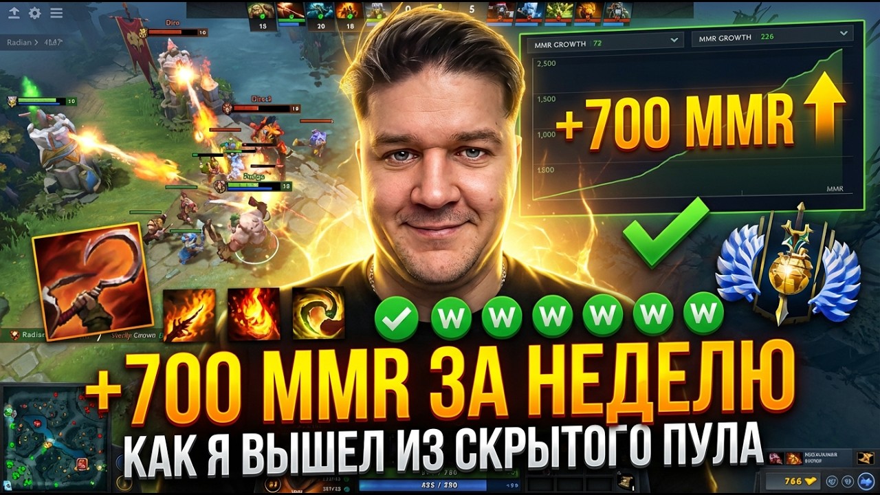 Как я вышел из &laquo;скрытого пула&raquo; +700 MMR за неделю