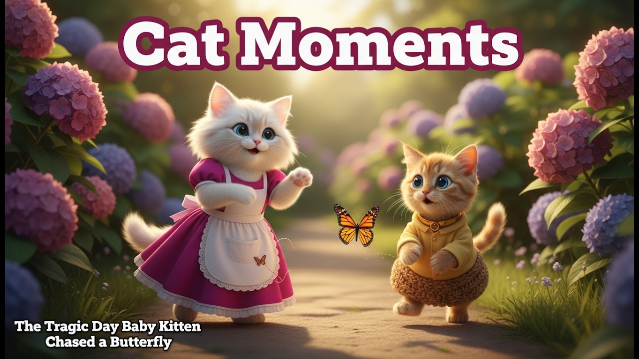 P15 :Mama cat story: The Tragic Day Baby Kitten Chased a Butterfly