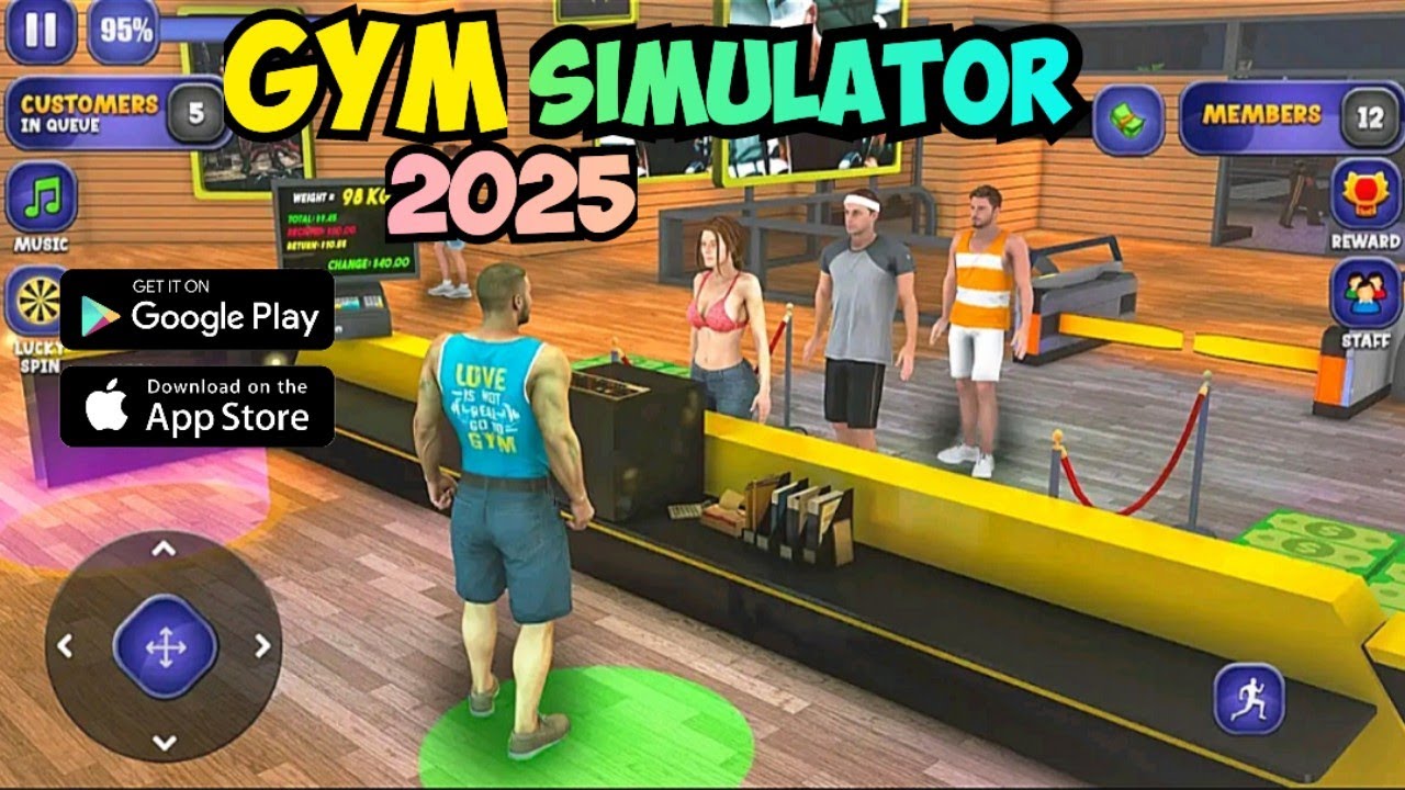 Build🤯Your Own Gym Business IN Gym Simulator 3D - Gym Games Android Gameplay 😍