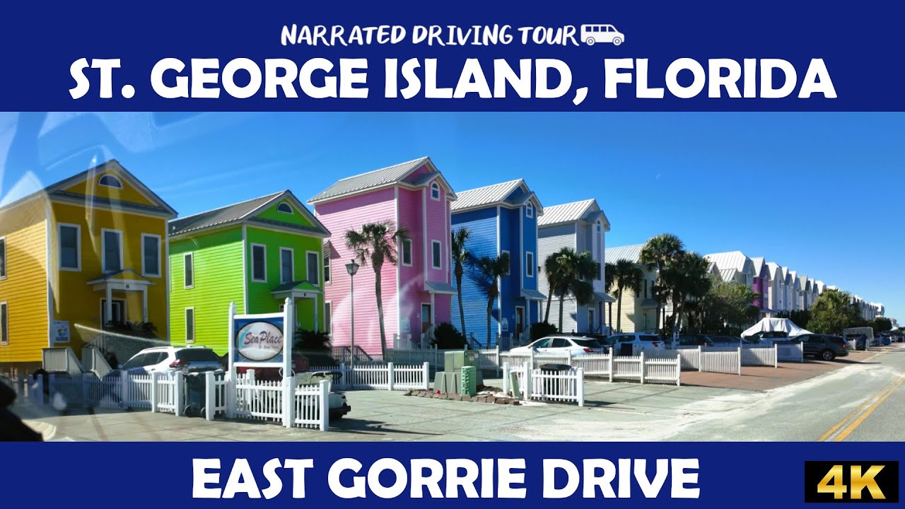 🚗🌴 St. George Island, Florida 🏖️ 4K Drive
