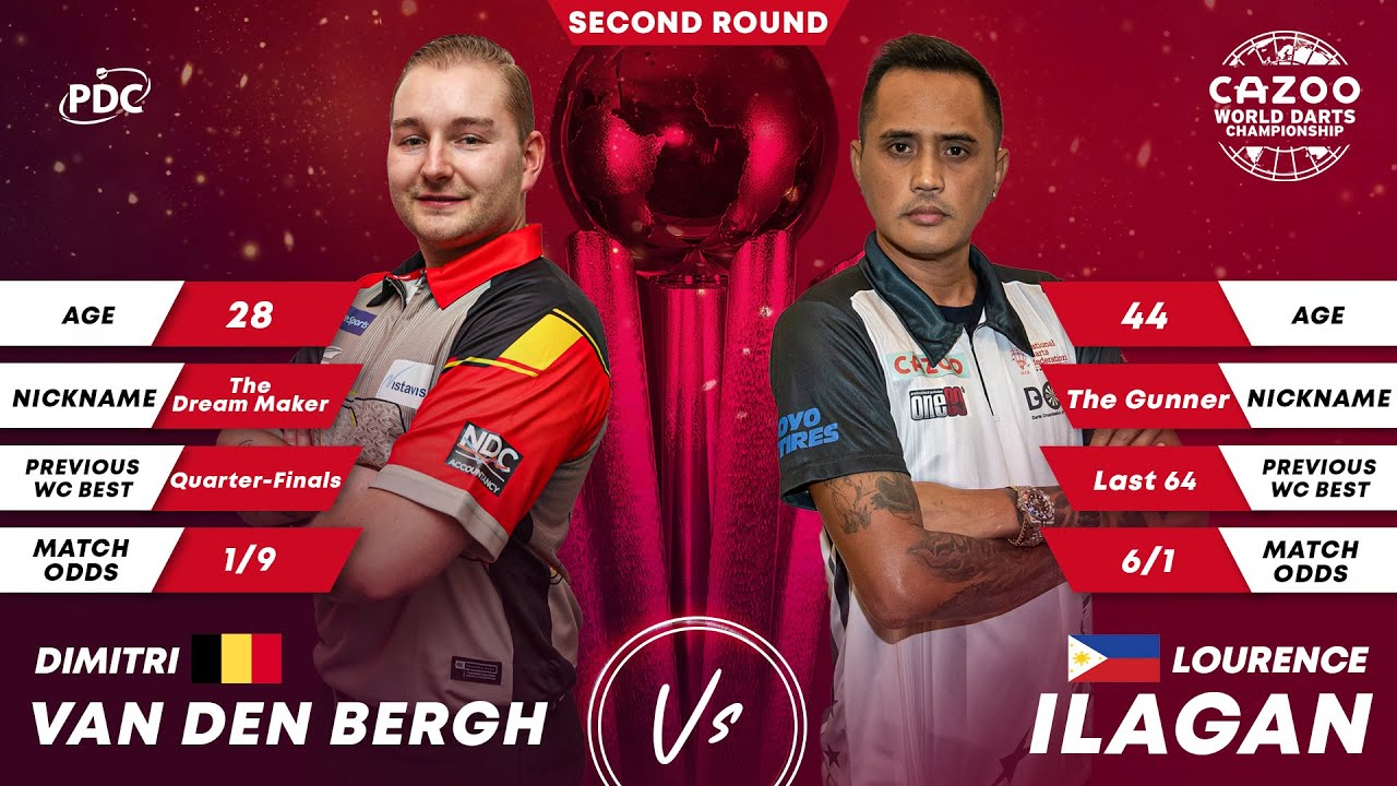 PDC World Darts Championship 2023 Round 2 Dimitri Van den Bergh vs Lourence Ilagan 2022 12 17 HUN