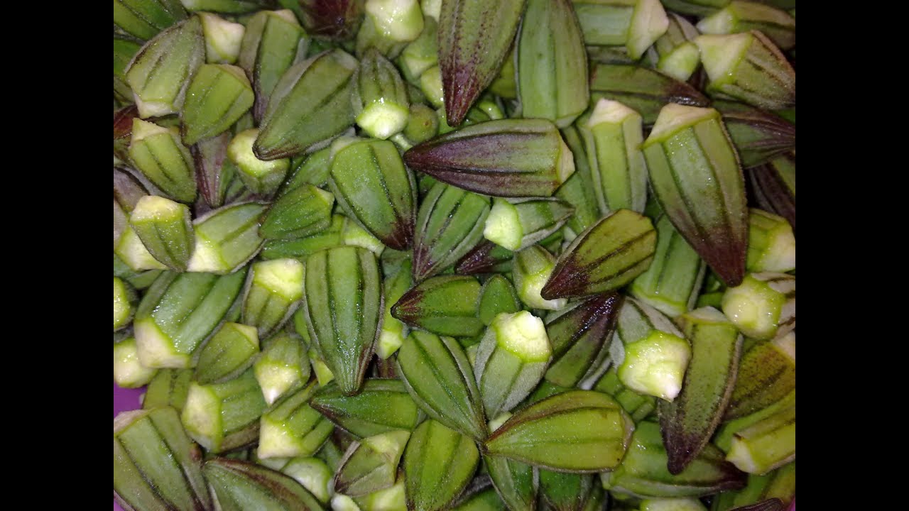 How to prepare okra for freezing طريقة تفريز البامية