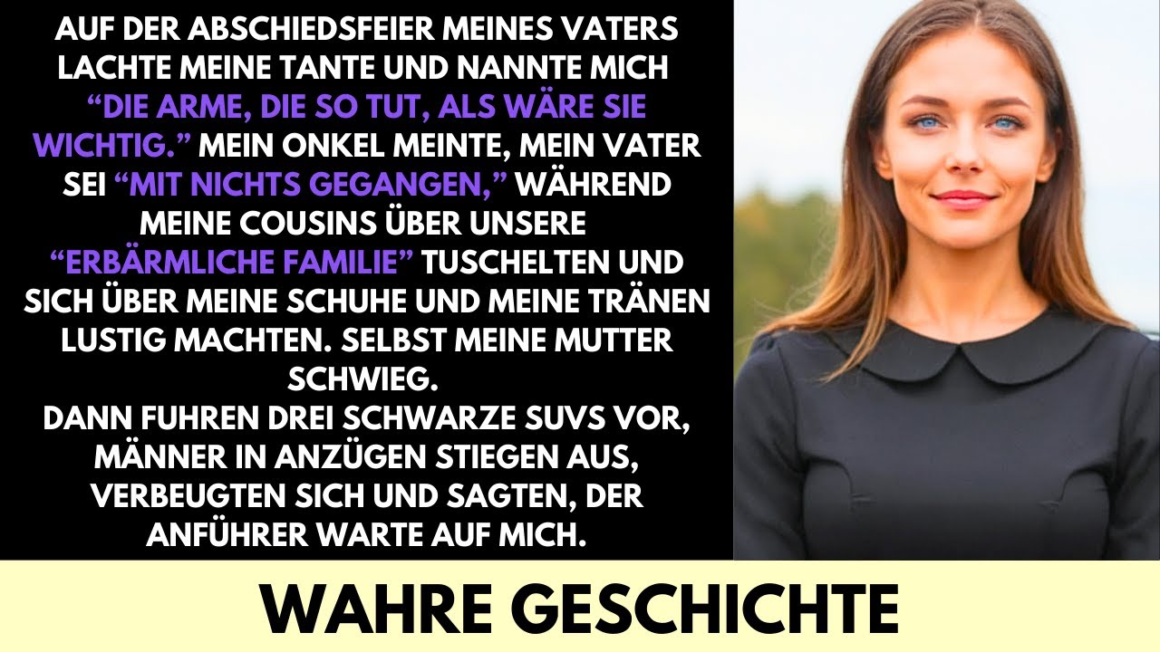 Auf Der Beerdigung Meines Vaters Nannten Sie Uns Arm—Dann Zeigte Eine Luxusflotte Die Wahrheit