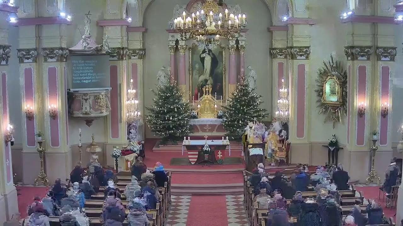 &Aacute;rp&aacute;d-h&aacute;zi Szent Margit templom b&uacute;cs&uacute;i szentmise