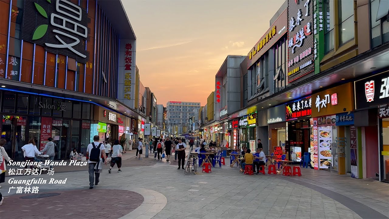 Evening Walk - Wanda Plaza - InCity Mall - Songjiang-Shanghai - iPhone15 Pro Max Test | 黄昏漫步万达广场到印象城