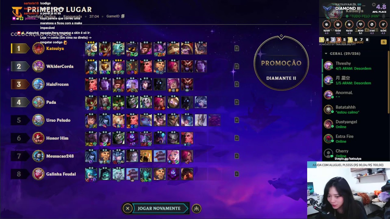 DIMA II // CODIGUINHOS DA RIVEN CHIBI CCCCCCCCCCCC: !livepix #TFTPartner (multistream)