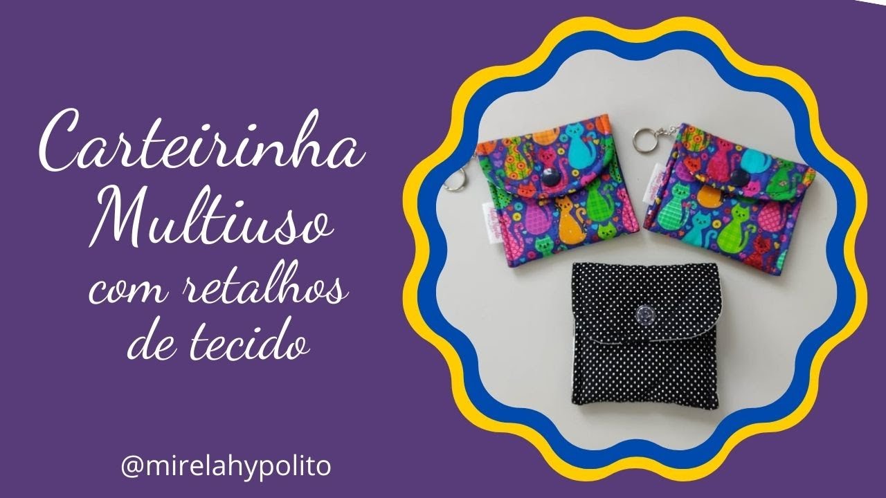 Carteirinha Multiuso aproveitando os retalhos de tecido  que as clientes adoram!!!