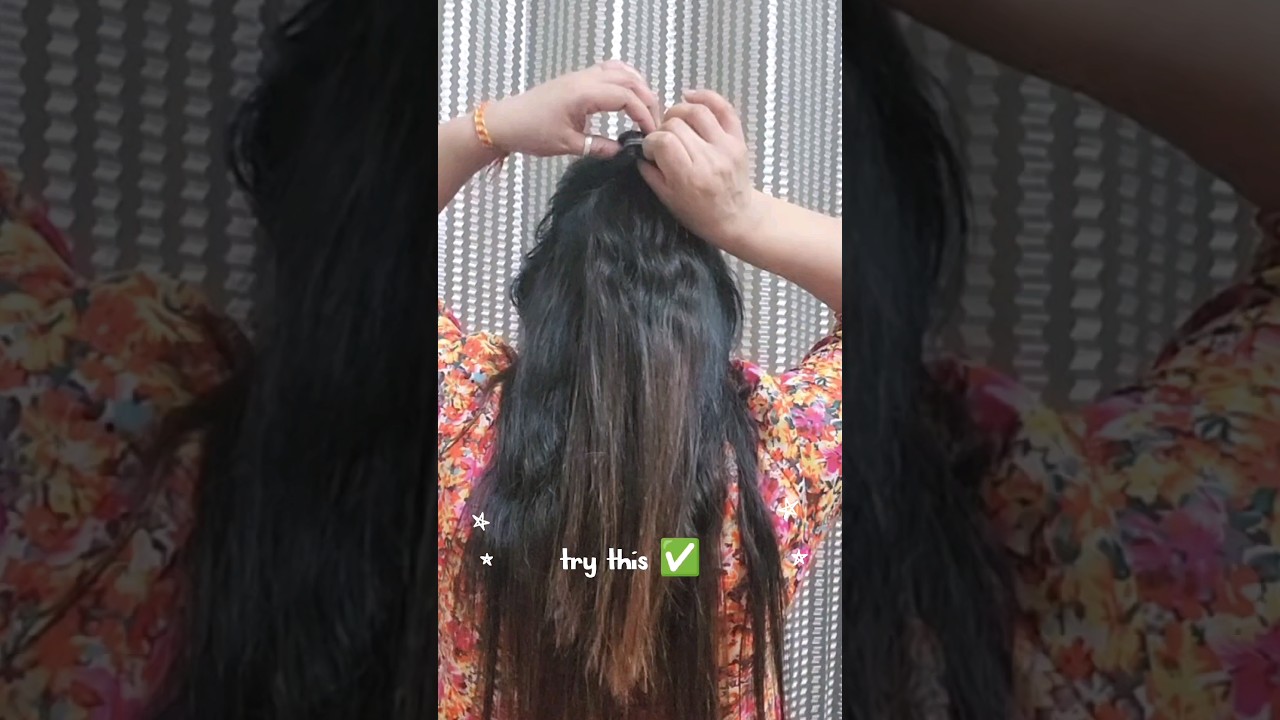 try this ✅️ hairstyle ✨️ #hairstyle  #hairstylel #hack #hair #youtubeshorts✨️ #shorts💫