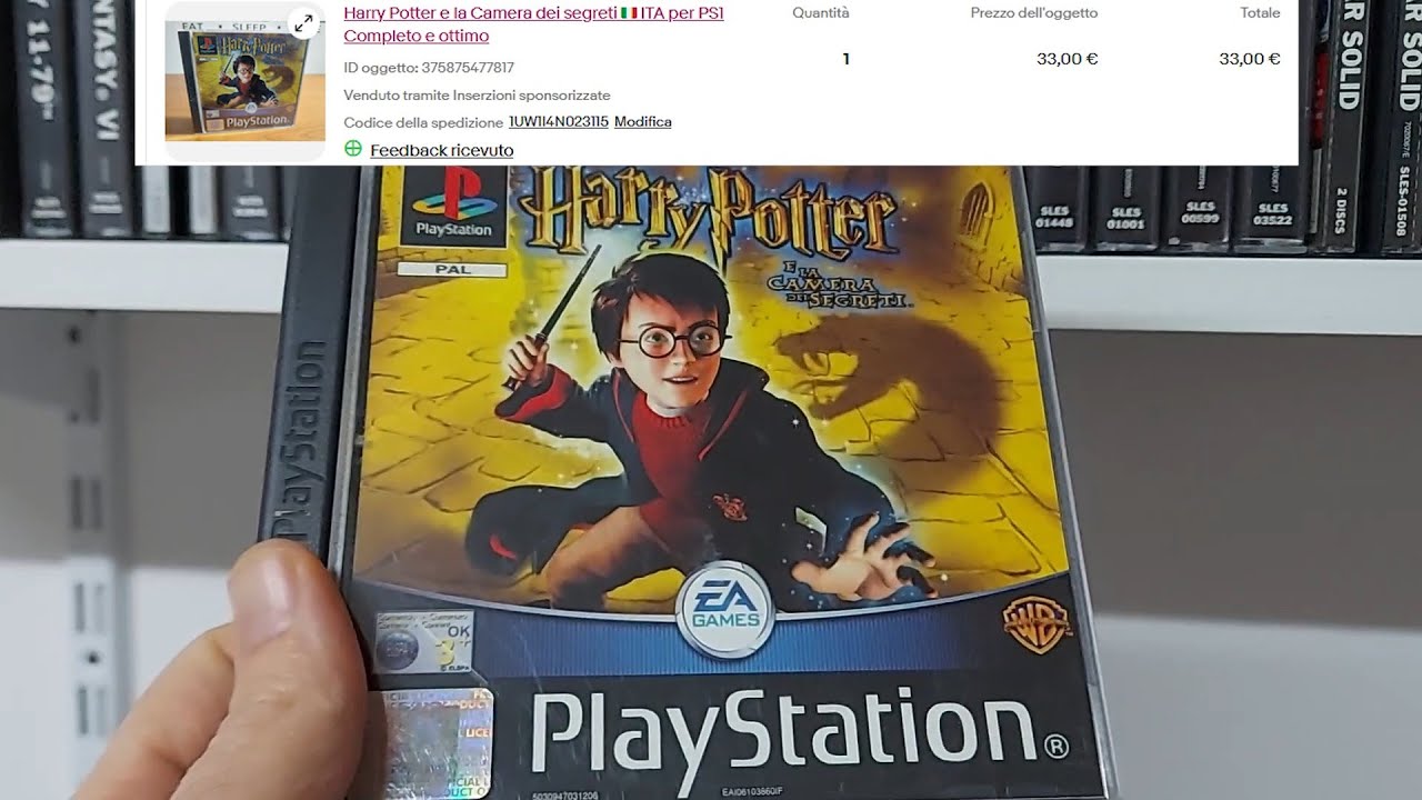 Preparo un pacchetto per spedire un videogioco PS1 a Giorgia