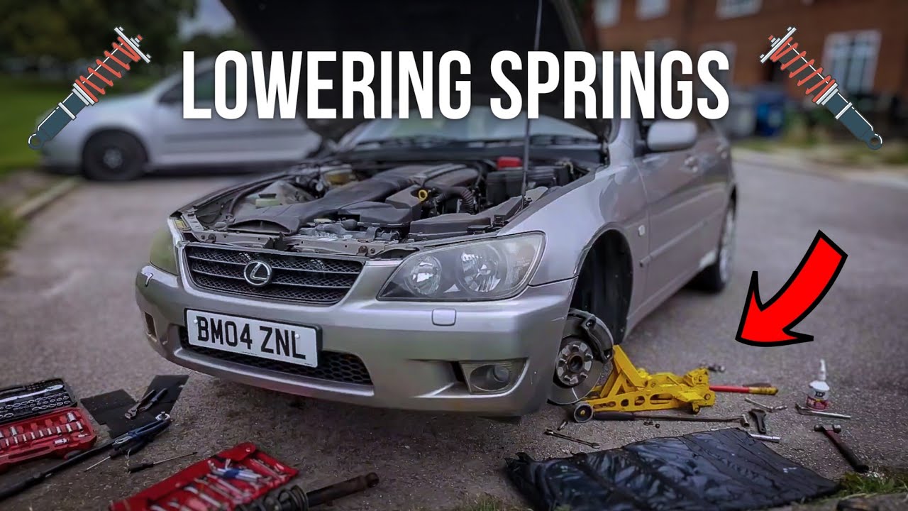 Transforming the Lexus IS200: Lowering Springs installation [EP1] **EASY**