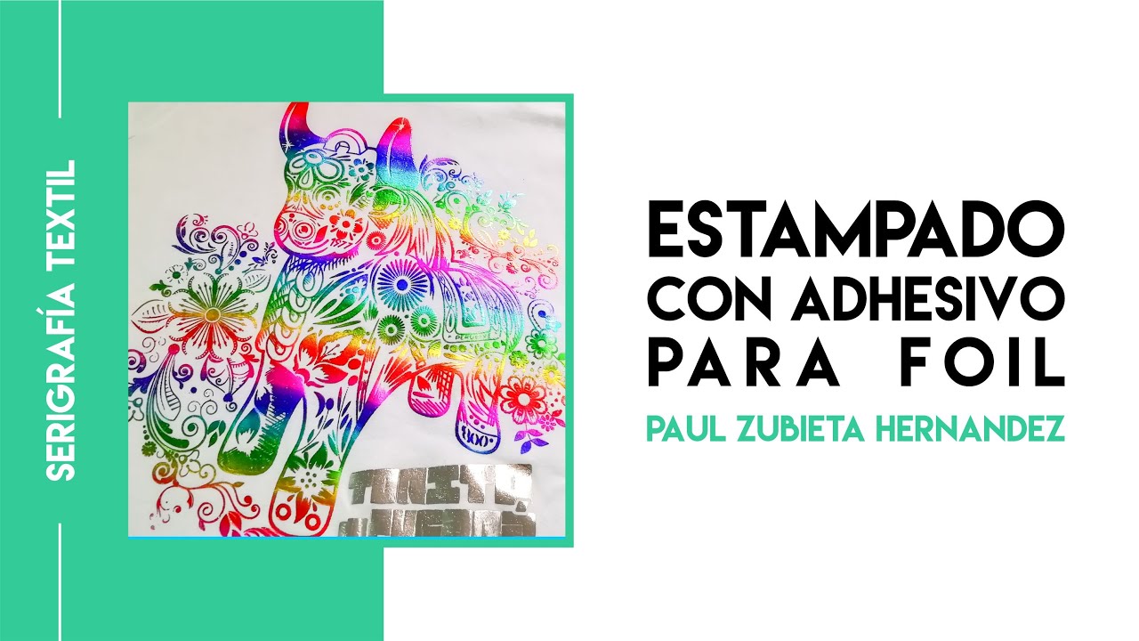 Estampado con adhesivo para foil