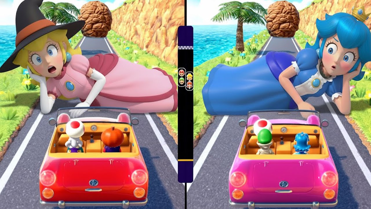 Mario Party Superstars Minigames - Mario Halloween VS Peach VS Luigi VS Daisy (Master CPU)