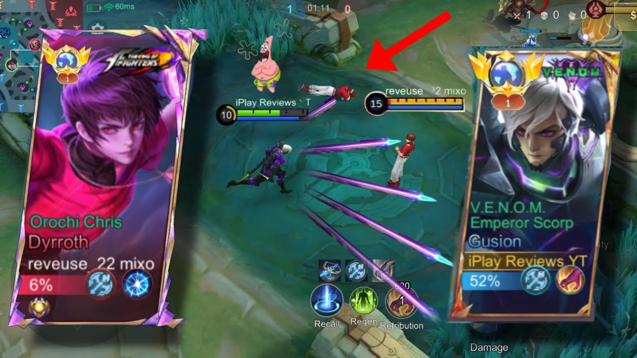 Dyrroth KOF vs Fast Hand Gusion Venom Gameplay 2026 | Mobile Legends