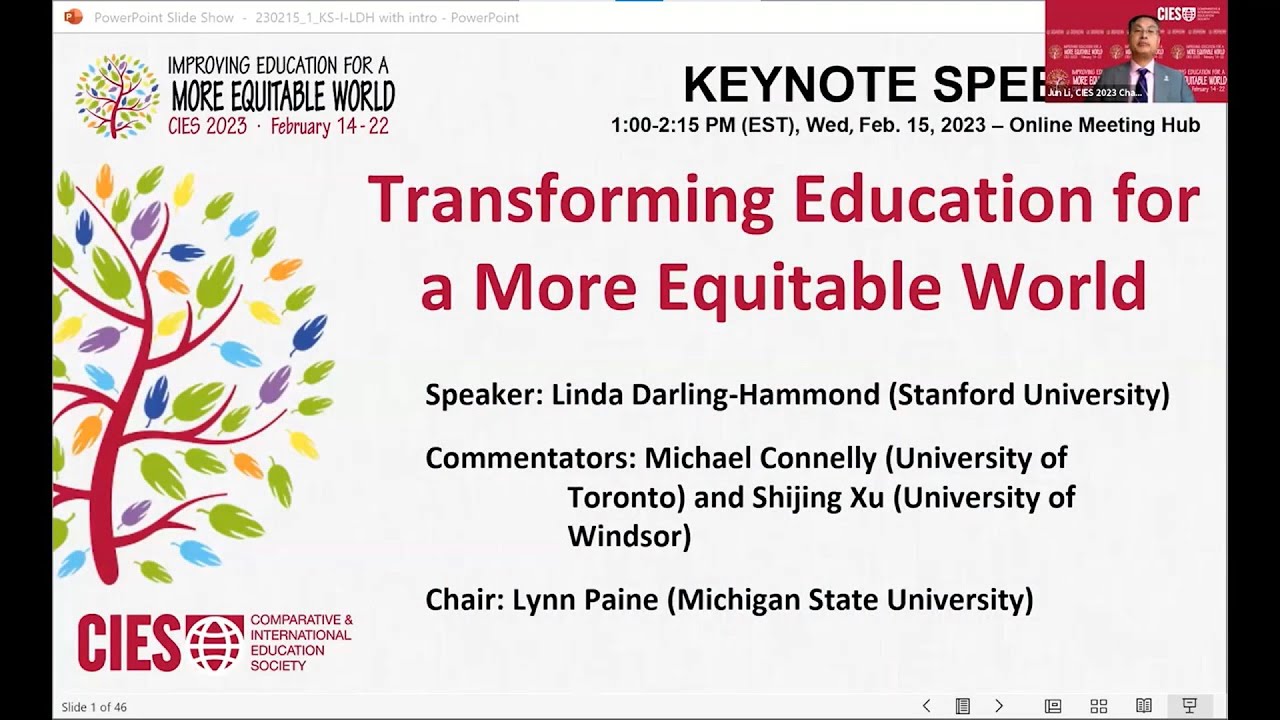 Transforming Education for a More Equitable World - CIES 2023 Keynote