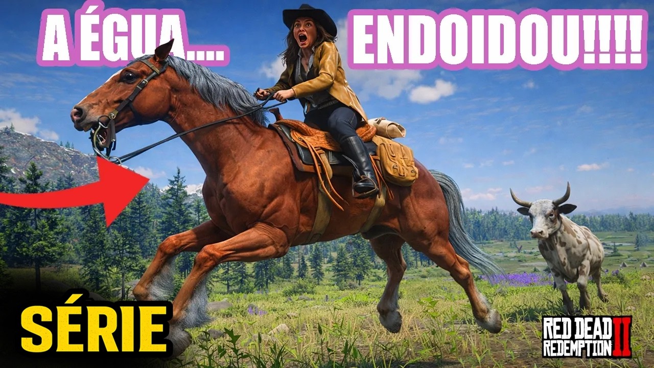 Era Só Levar as Vacas… Até o Urso Aparecer EP29 RDR2 Uma vaqueira no velho oeste