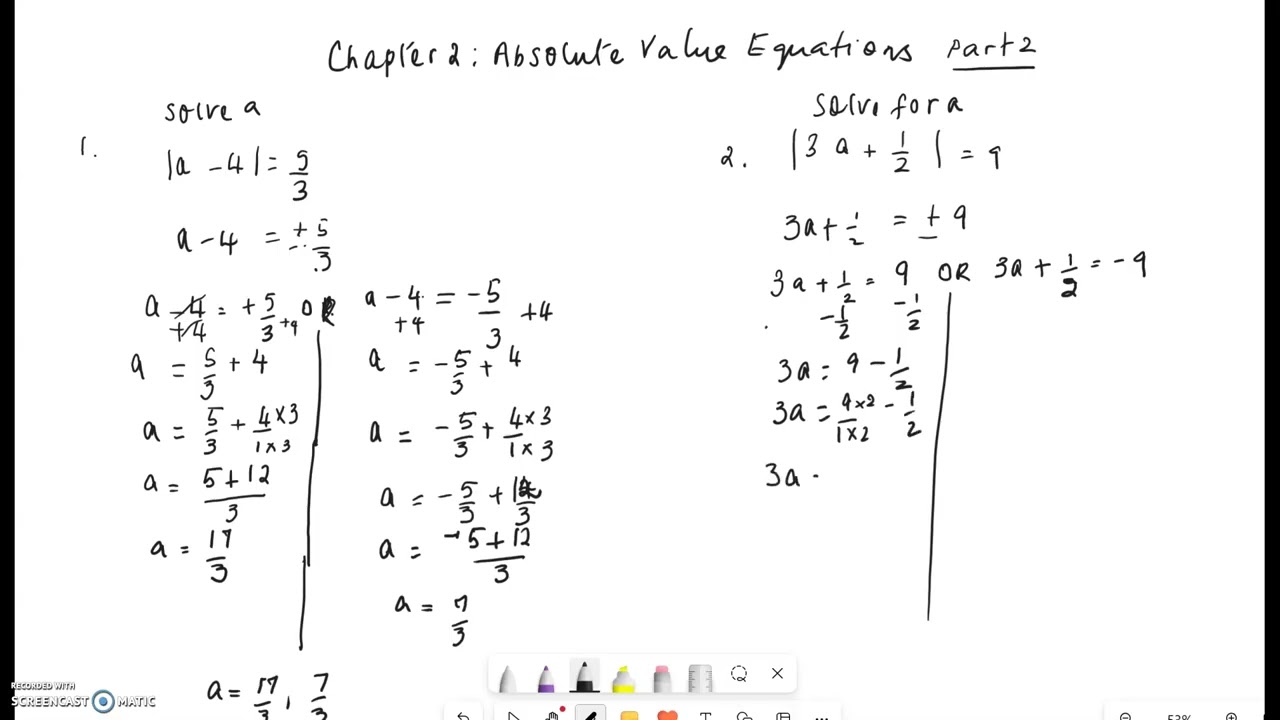 MTH100 Absolute Value Equations Part2