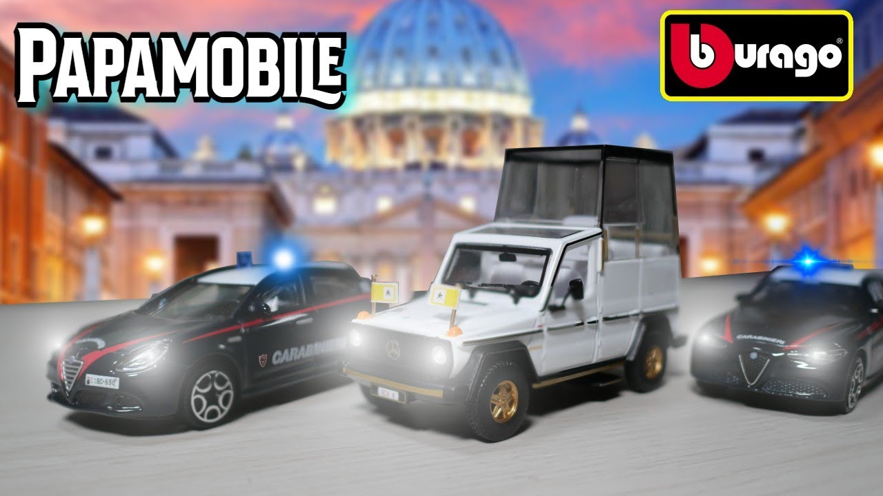 MODELLINO SPECIAL EDITION della PAPAMOBILE di BURAGO!