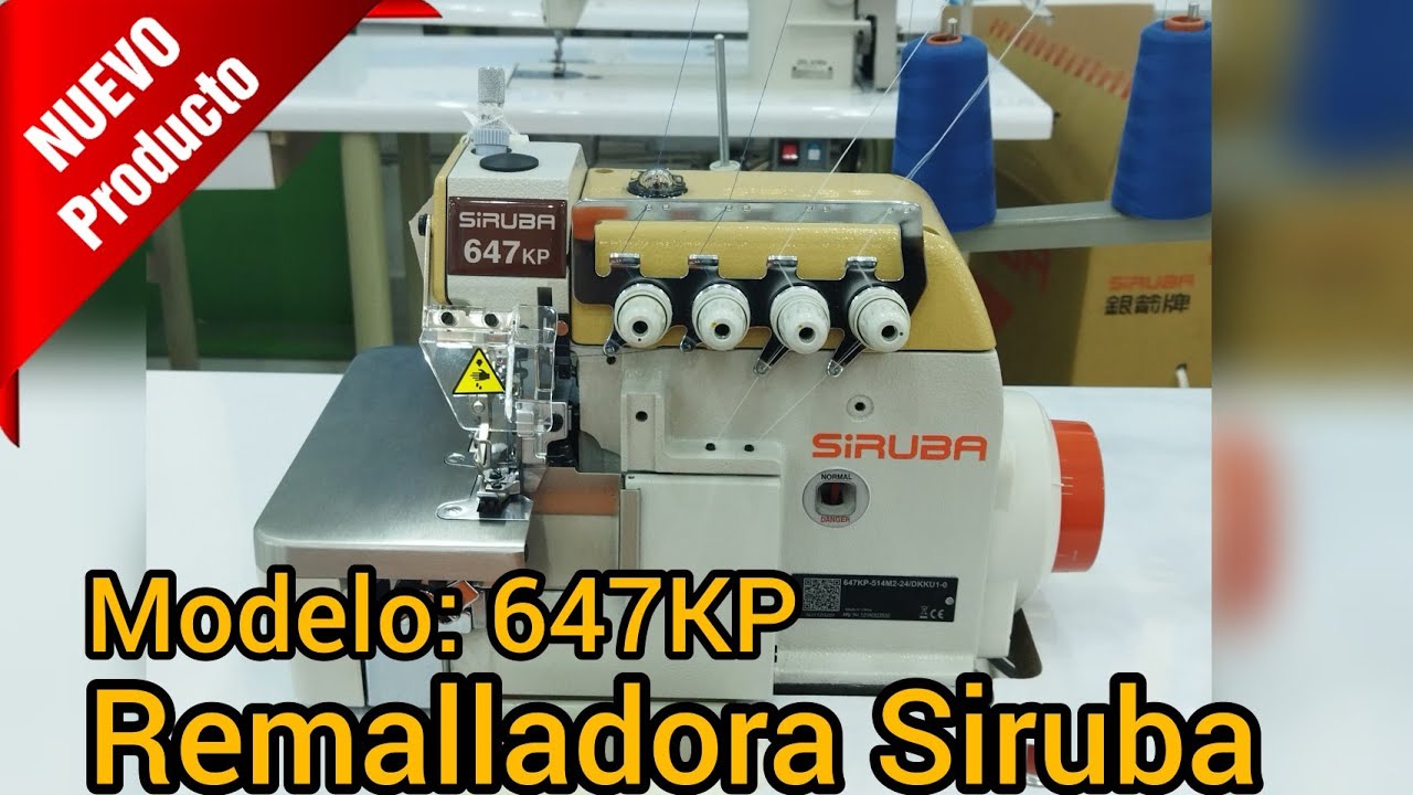 Remalladora Siruba 647KP Nuevo