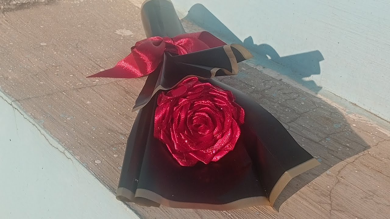 Ribben bouquet Flower making....💐✨💗