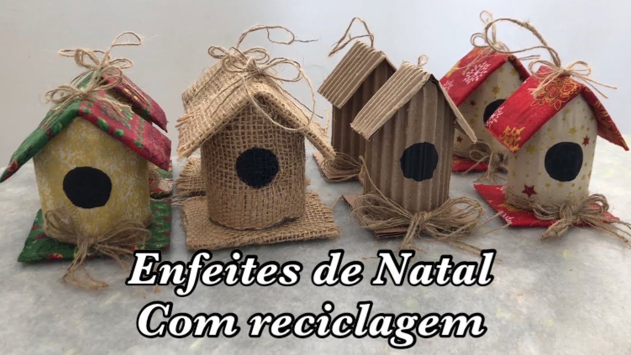 Casinha de passarinho natalinas - Especial de Natal 2019