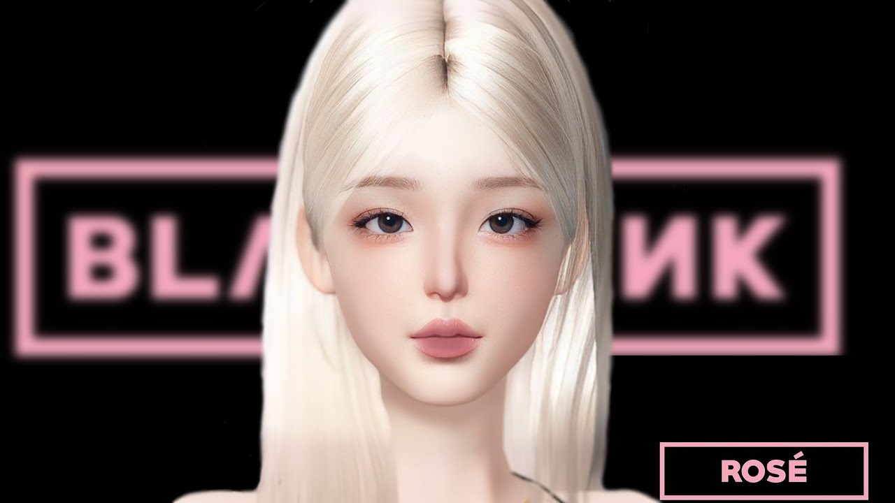 ZEPETO FACE TUTORIAL | Rosé Black Pink | No custom pro