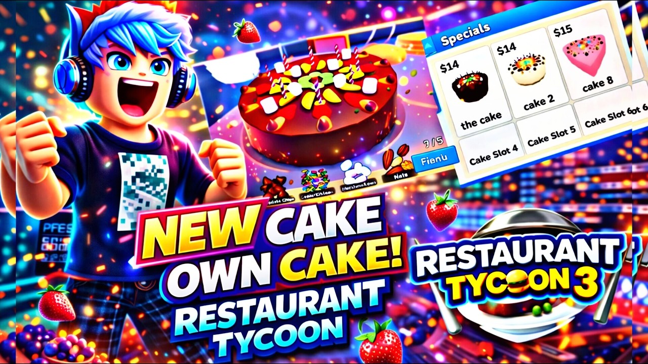 RT3 Cake Update — How to Make Your Own Custom Cake! 🎂 | Restaurant Tycoon 3