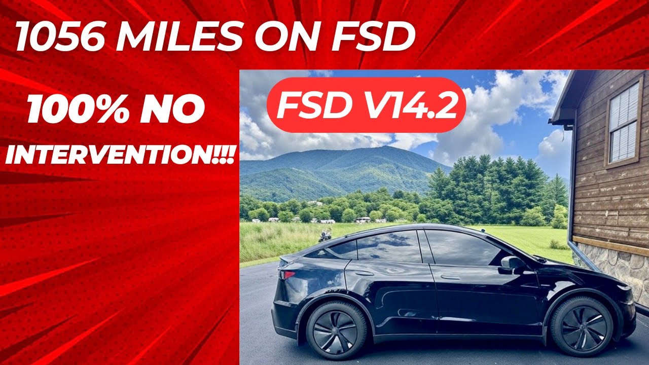 (Всего 1056 миль на 100% Tesla FSD V14.2) Из Тампы в Ки-Уэст, Флорида, и обратно.