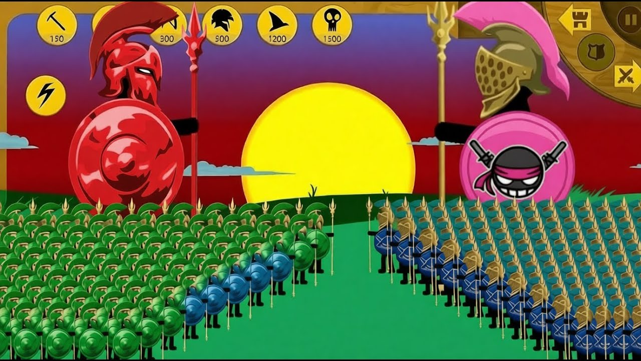 EPIC CASTLE ARCHIDON MAX LEVEL VS GOLDEN ARCHIDON, FINAL BOSS | Stick War Legacy Mod