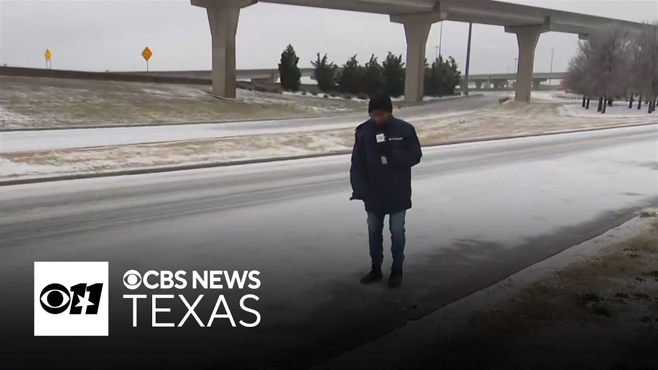 North Texas roads ice over as crews treat highways ahead of worsening conditions