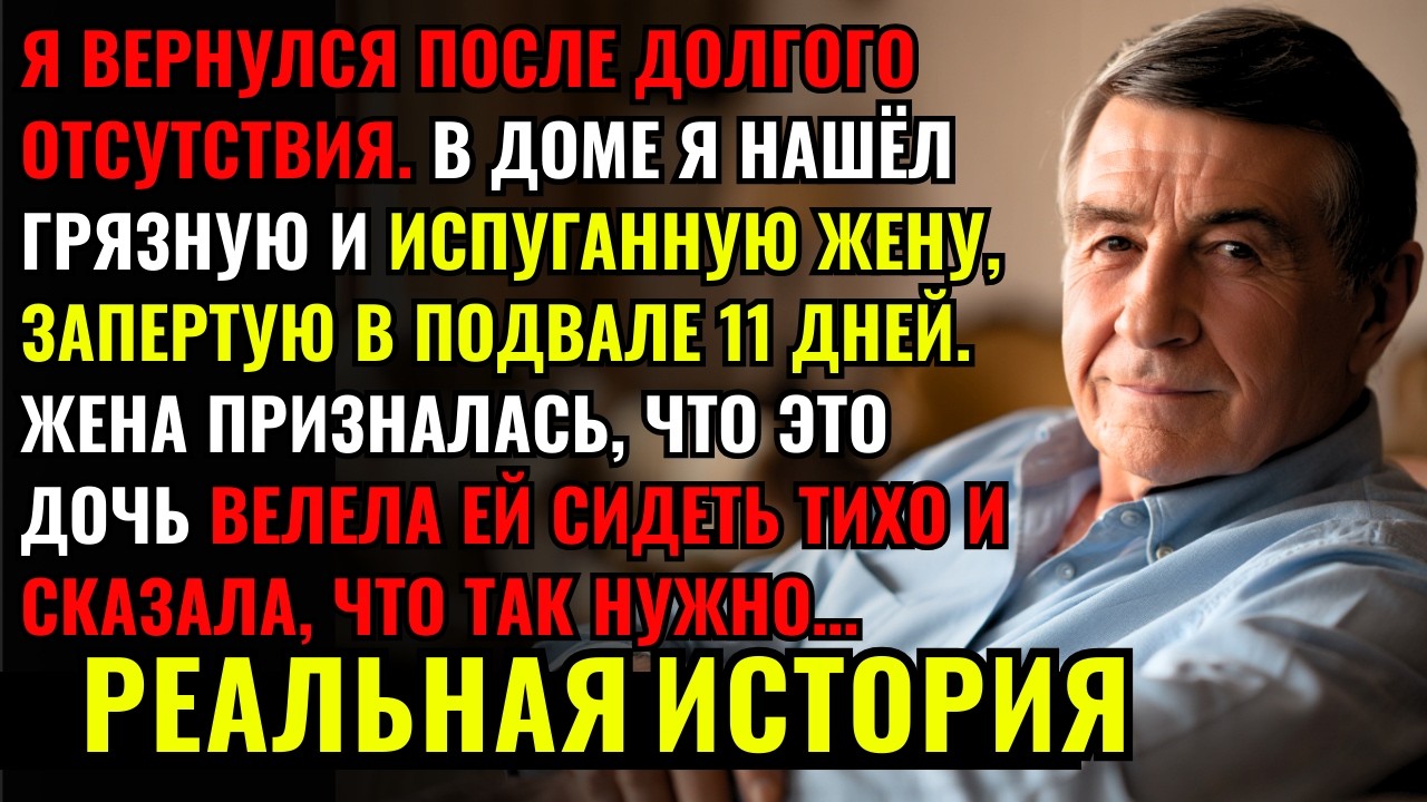 Я ВЕРНУЛСЯ домой и нашёл ЖЕНУ ЗАПЕРТУЮ в подвале. ОНА ПРИЗНАЛАСЬ, что дочь велела ей сидеть тихо...