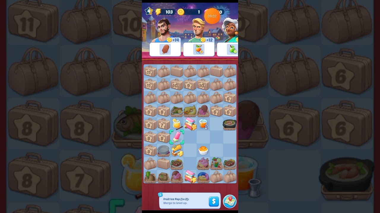 Tasty Travels Merge Game - Gameplay walkthrough