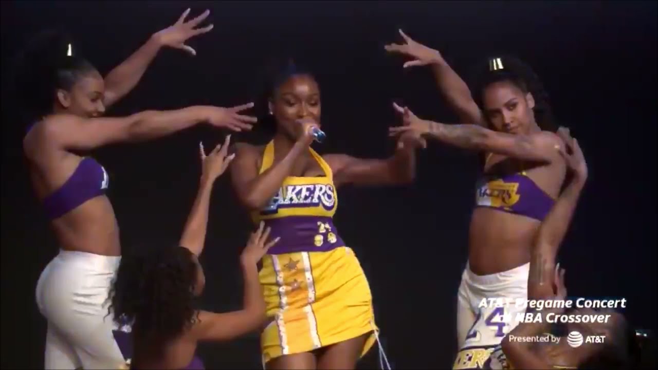Normani performing at NBA Pregame Show (snippets)
