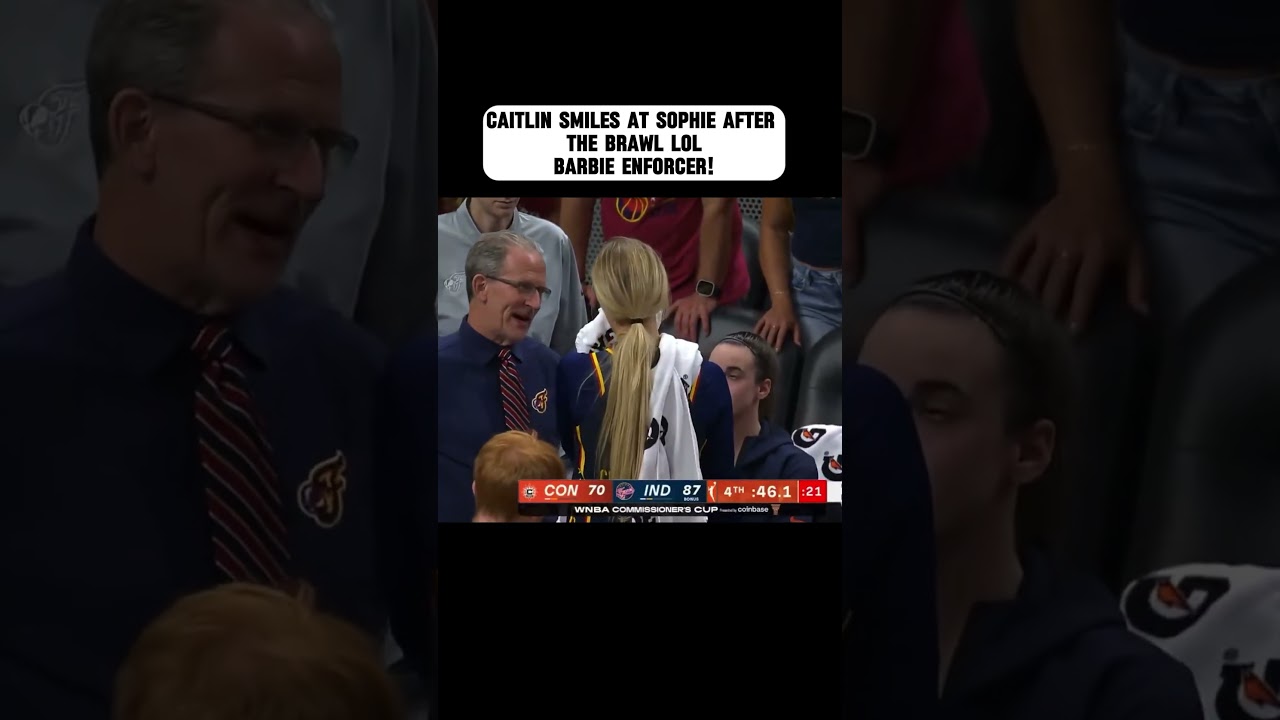 Caitlin Clark&rsquo;s Reaction to Sophie&rsquo;s Foul is Everything 😅🔥