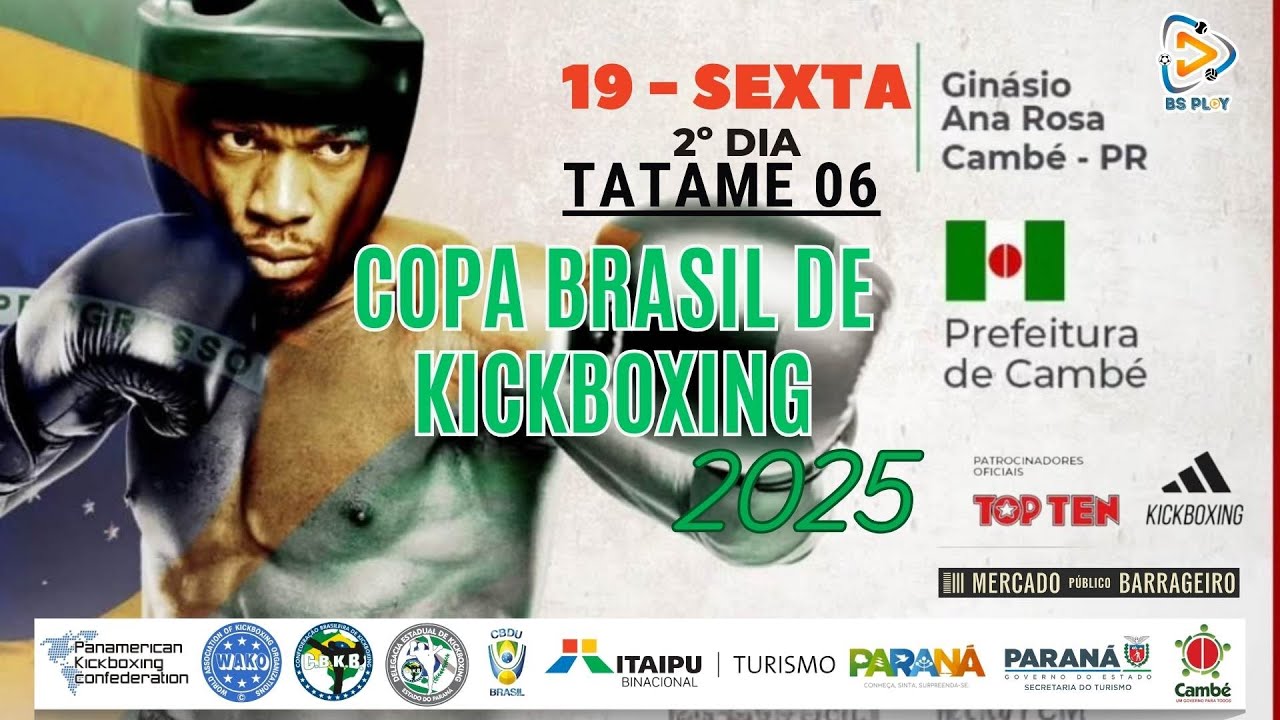 COPA BRASIL DE KICKBOXING -  DIA 19 SEXTA &Aacute;REA 06