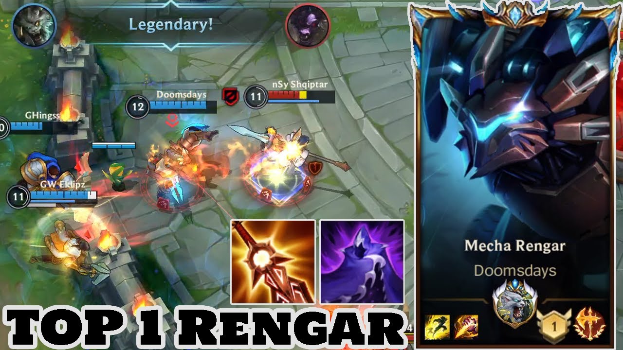 Wild Rift Rengar - Top 1 Rengar Gameplay (ONE SHOT) | Rank Challenger