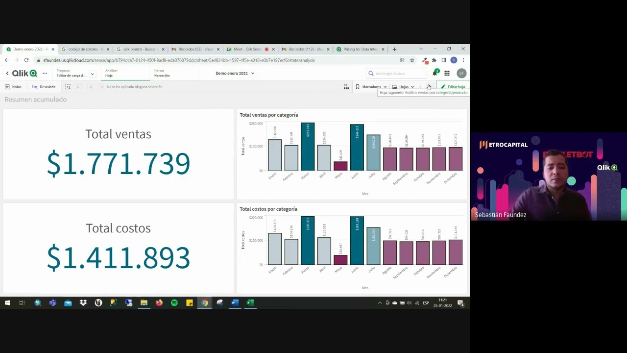 Qlik Sense SaaS -  Primera sesión: de 0 a desarrollador BI