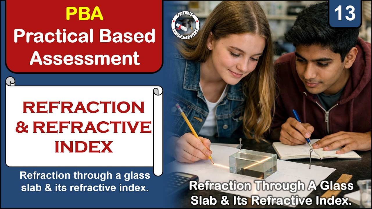 PBA | Refraction & Refractive Index | Practical Physics PBA #practical #refraction #refractiveindex