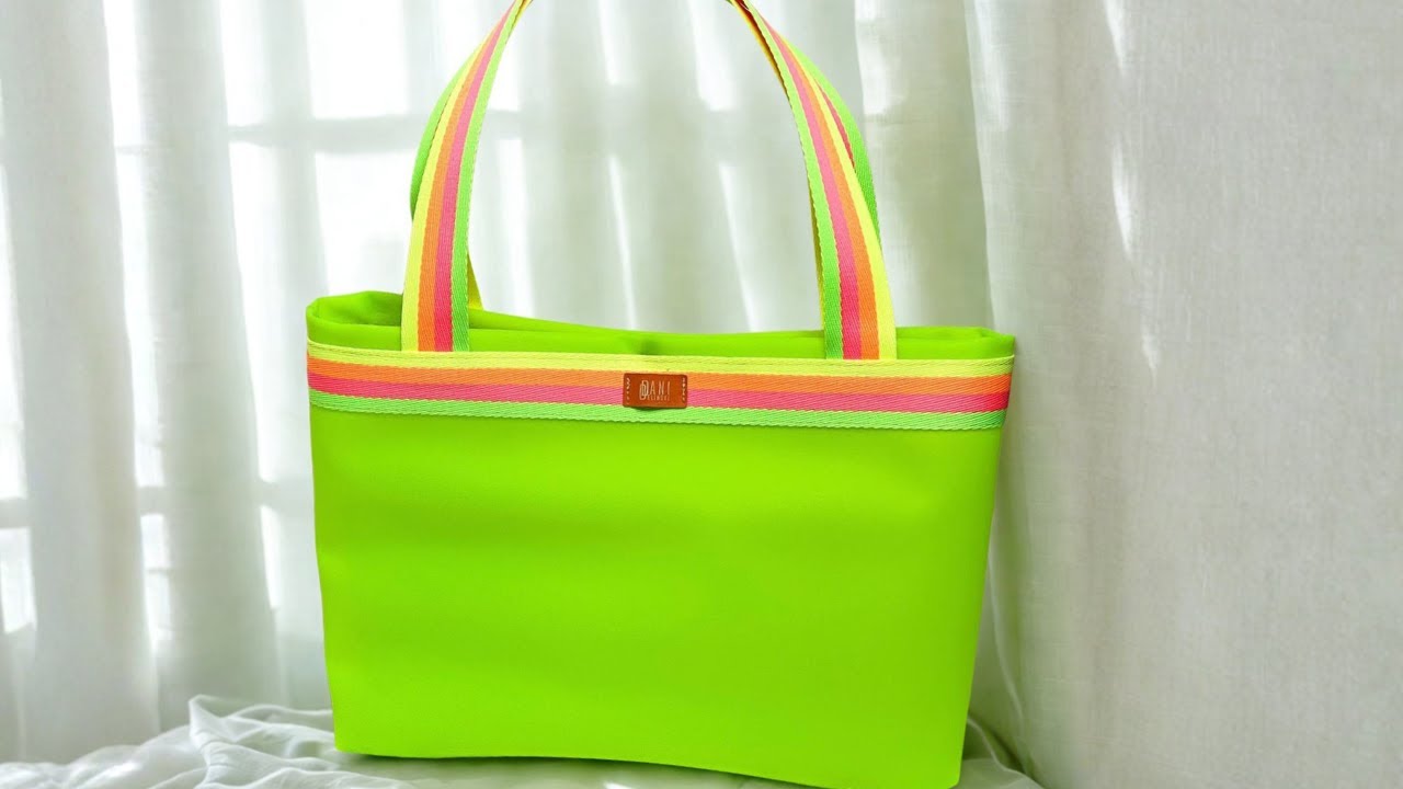 COMO COSTURAR UMA BOLSA DE PRAIA RÁPIDO E FÁCIL - COSTURA CRIATIVA PARA INICIANTES -  PASSO A PASSO