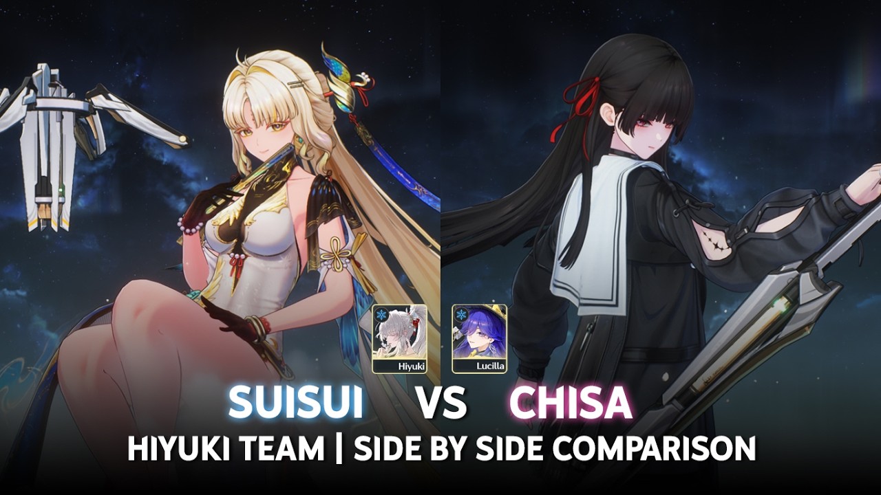 S0 Suisui VS S0 Chisa | Hiyuki Team Side By Side Comparison  | Wuthering Waves 3.5