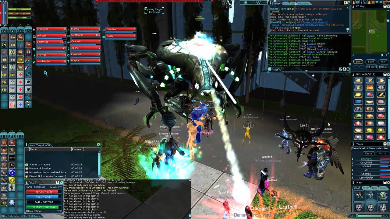 Anarchy Online - Last org AI raid in DAV outdoor city