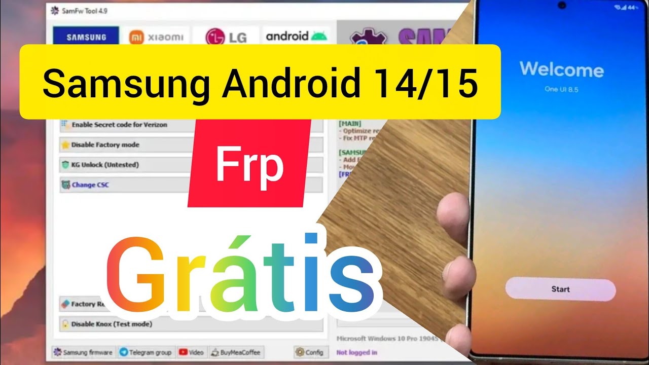 ✅️Todos samsung Android 14/15 frp ( conta Google) método grátis ✅️