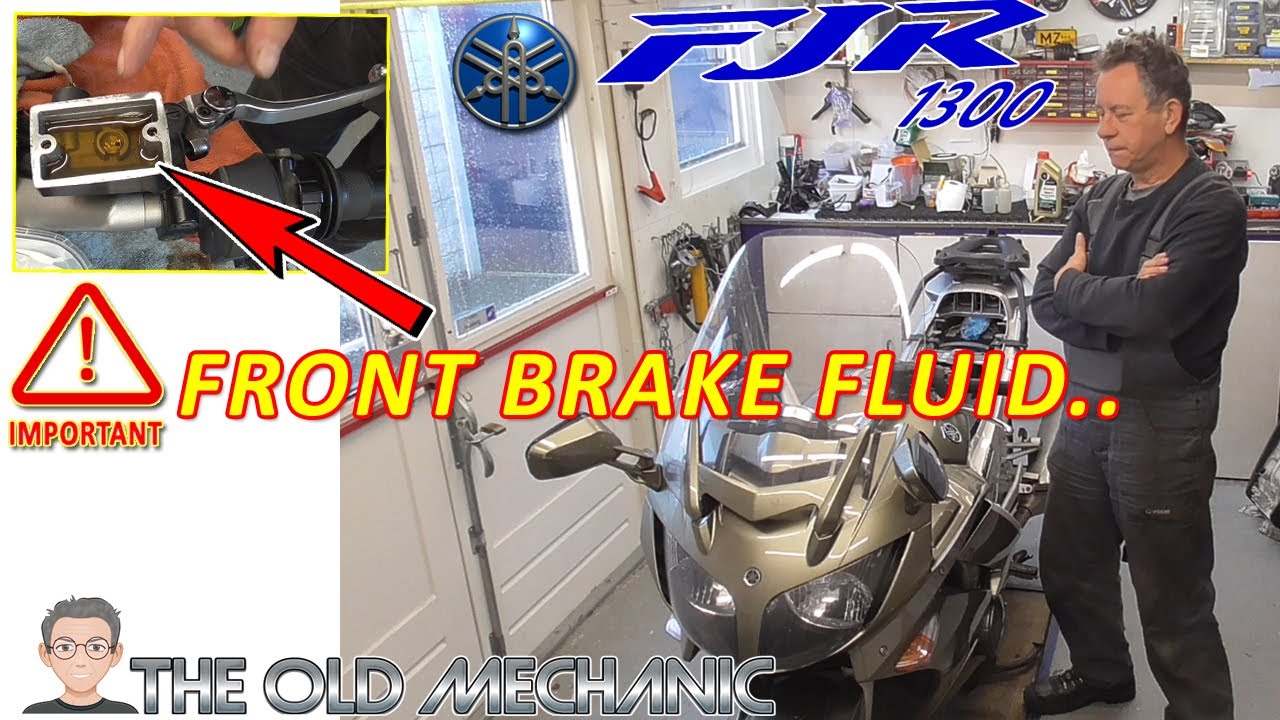 YAMAHA FJR1300 FRONT BRAKE FLUID CHANGE ! Is THIS how dealer do IT..?