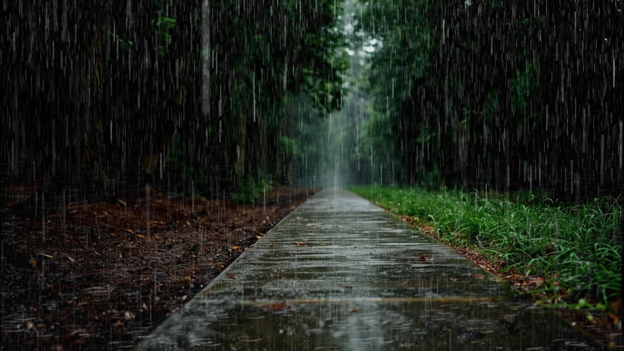 Immersive Forest Rain 🌧️ Wooden Path Rain Sounds for Deep Sleep & Total Relaxation